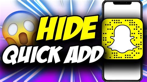 How To Remove Quick Add On Snapchat How To Hide Turn Off Quick Add On