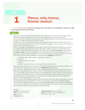 Fillable Online Menus Only Menus Fax Email Print Pdffiller