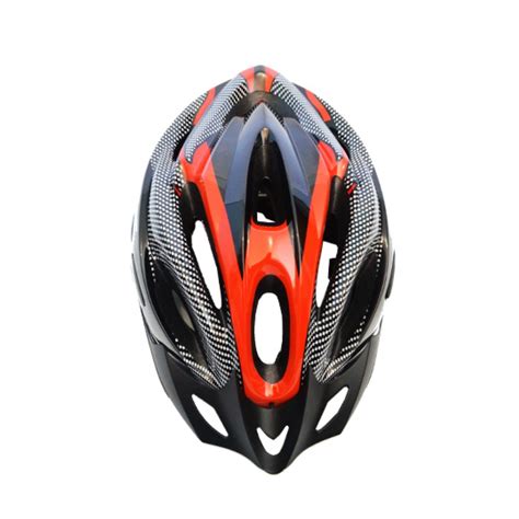 Capacete Ciclismo Adulto Grande Gts C Led Preto C Laranja