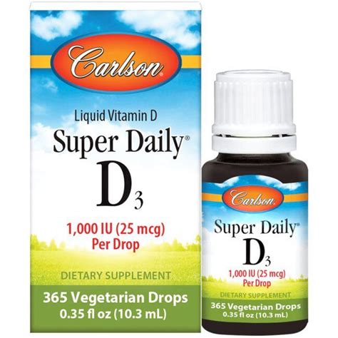 Carlson Super Daily D Iu Mcg Fl Oz Liq Swanson