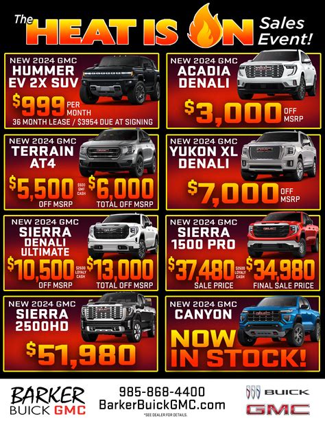 Buick GMC New Car Specials in Houma, LA | Barker Buick GMC Vehicle Specials