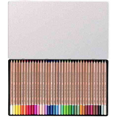 Set De L Pices Tiza Pastel Para Bellas Artes Con Estuche Met Lico