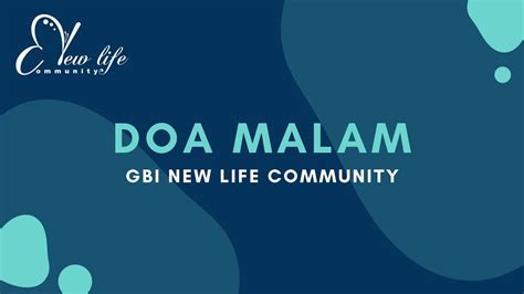 Doa Malam Oktober Gbi New Life Community Youtube