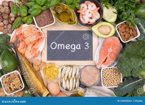 Omega 3 Fatty Acids Food Sources Stock Image Image Of Canned Parsley