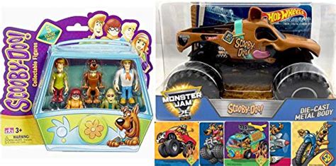 Buy Monster Scooby Doo Hot Wheels Jam Truck Action Figures 5 Set Zoinks Fred Velma Scooby