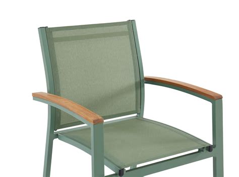 Comedor de jardín aluminio mesa extensible 180 240 y 8 sillones verde