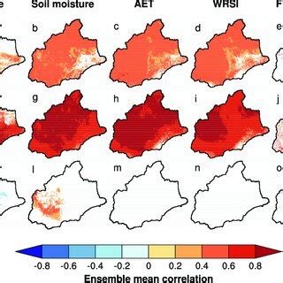 Ensemble Mean Correlations For Mam Maps Of Ensemble Mean Correlation