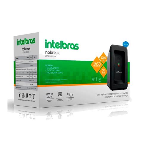 NOBREAK ATTIV INTELBRAS BIVOLT 1200VA SEG POWER JC Atacado De