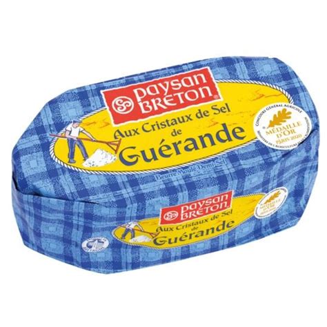 Beurre Demi Sel Moul Aux Cristaux De Sel De Gu Rande Paysan Breton