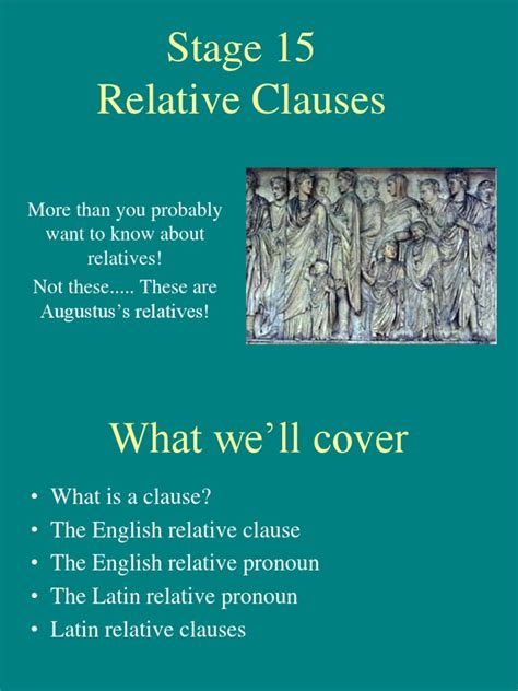 Relative Clauses in Latin | Pronoun | Clause