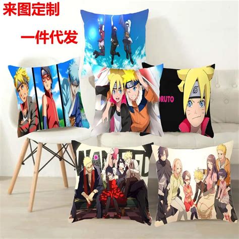 Funda De Almohada Con Estampado De Anime Naruto Uzumaki Uchiha Sasuke