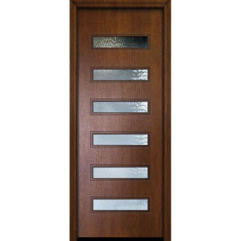 ESWDA 36x96 Exterior Mahogany 36in X 96in Beverly Contemporary Door W