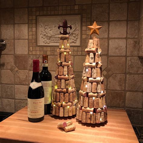 17 Pre Lit Wine Cork Tree Etsy Wine Cork Christmas Tree Wine Cork