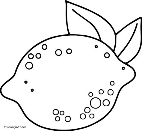 Lemon Coloring Pages 13 Free Printables Coloringall