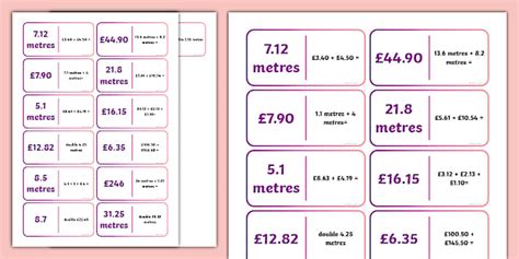 Adding Decimals Loop Cards KS2 Lehrer Gemacht