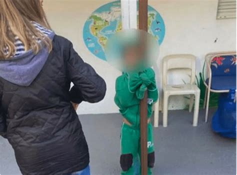 Criança amarrada em poste dentro de escola em São Paulo alunos eram