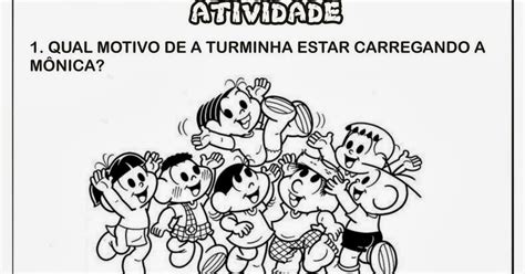 Educar X Produção de texto turma da mônica