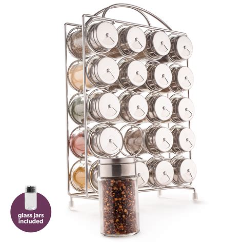 Vertical Spice Rack Organizer | 20 Jars Included – Mindspace