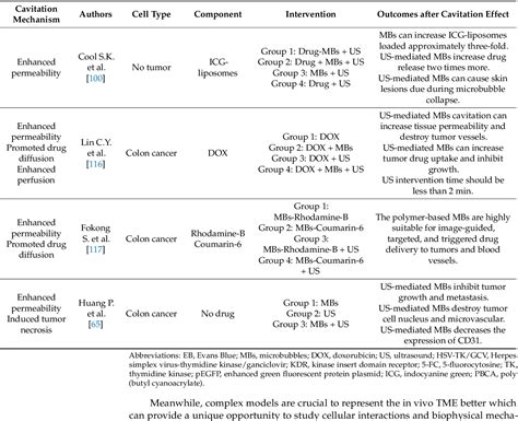 PDF Ultrasonic Microbubble Cavitation Enhanced Tissue Permeability