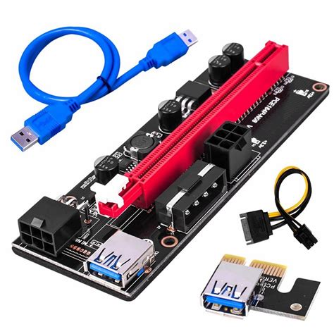 Riser Pci E Adaptador Rig Btc Pce P N V S X A Usb Cables