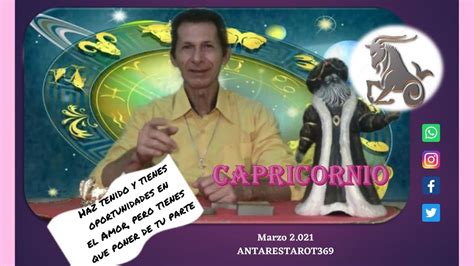 Capricornio Marzo 2021 YouTube