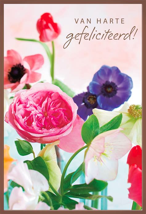 Gratis Verjaardagskaart Vrouw Bloemen Bloemen