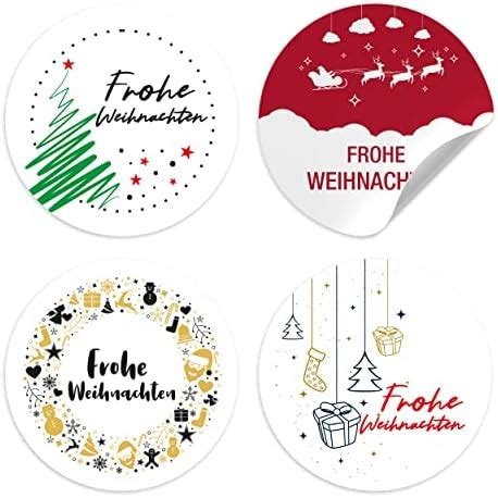 Weihnachtsaufkleber Frohes Fest Und Ein Gutes Neues Jahr F R