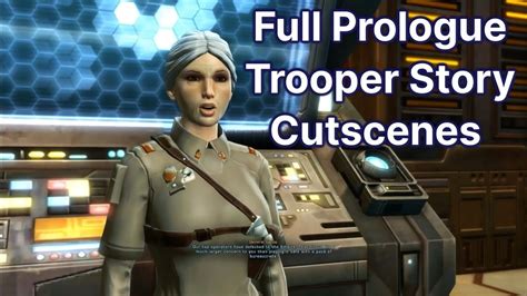 SWTOR Full Prologue Trooper Story Cutscenes YouTube