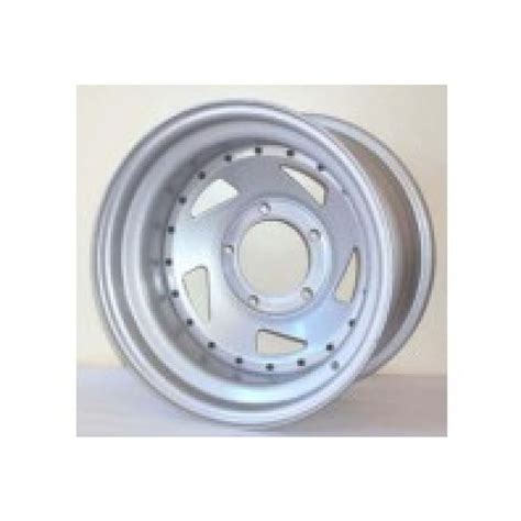 Roda Prata Direcional em Aço 16x7 5 furos de 139 7 para Jeep Willys