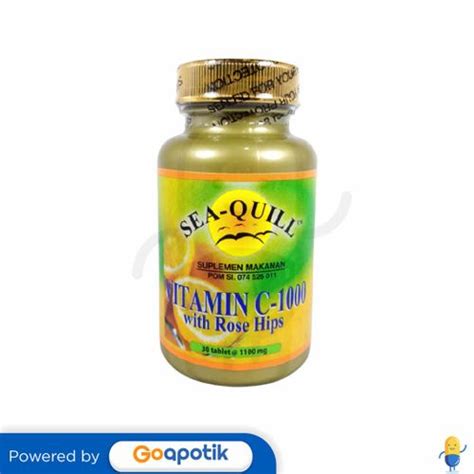 Sea Quill Vitamin C Mg With Rose Hips Botol Tablet Kegunaan