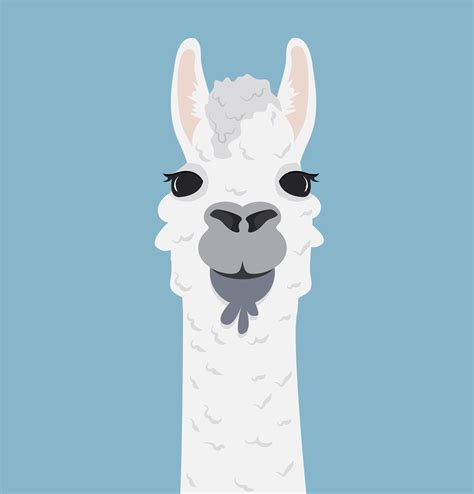 Alpaca Lama Portrait Vector Illustration 661303 Vector Art At Vecteezy