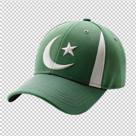 Pakistan Flag On Cap Transparent Background Premium AI Generated PSD