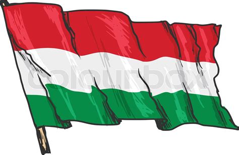 flag of Hungary | Stock vector | Colourbox