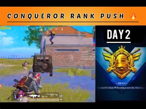 DAY 2 PUSHING CONQUEROR FROM PLATINUM IN PUBG MOBILE SEASON 14