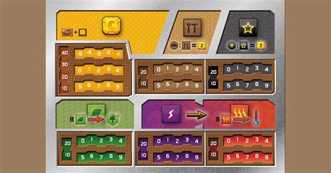 Terraforming Mars Dual Layer Player Boards Board Game Accessory Boardgamegeek