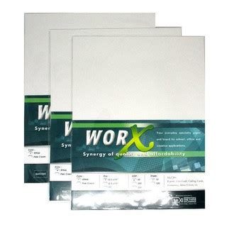 30 PCS 90 GSM Worx Specialty Board Certificate Paper White Pale Cream