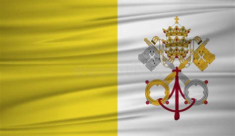 Vector De La Bandera De La Ciudad Del Vaticano Vector La Bandera Del