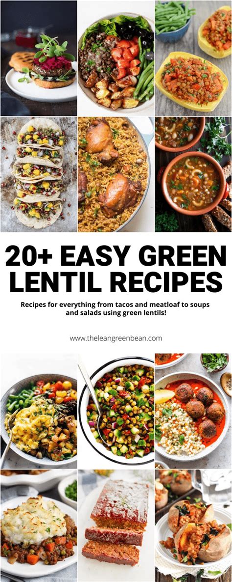 20+ Healthy Green Lentil Recipes