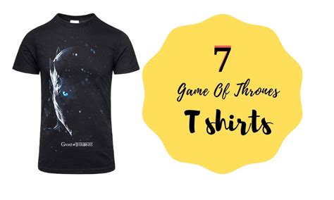 7 ‘Game Of Thrones’ T-Shirt For Every Die-Hard Fan Out There!