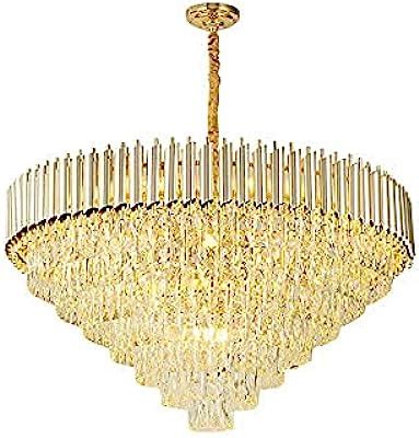 Buy Citra Gold Black Tube K Crystal Pendant Chandelier Ceiling Hanging