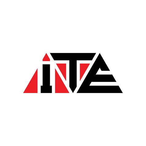 ITE triangle letter logo design with triangle shape. ITE triangle logo design monogram. ITE ...