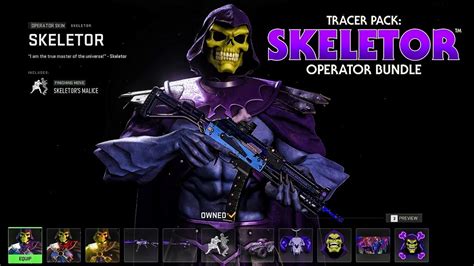 Tracer Pack Skeletor Operator Bundle Voice Lines Finisher Tracers