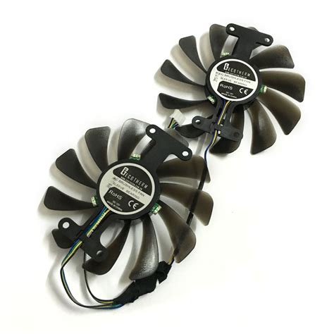 2pcs/lot GF10012H12SPA 0.5A video cards cooler GTX1080 GPU fan For zotac GeForce GTX 1080 AMP ...