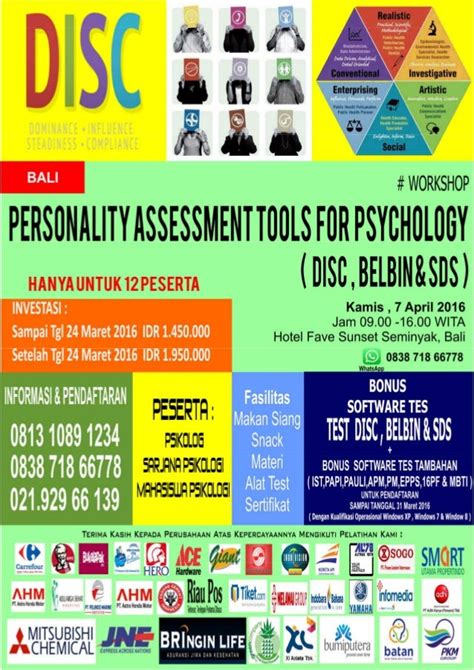 Pelatihan Alat Tes Psikologi Bali 2016 Training Personality