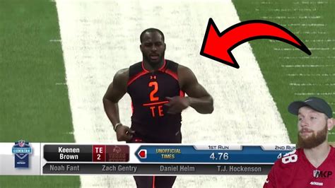 Rugby Player Reacts To The 2019 NFL Combine TIGHT ENDS Running The 40