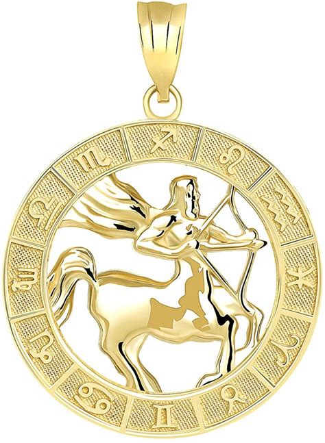 Sagittarius Zodiac Sign Necklace For Women Gold Pendant Necklace