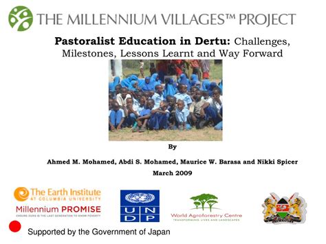 PPT - Pastoralist Education in Dertu: Challenges, Milestones, Lessons