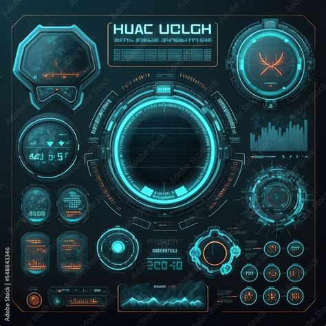 Hud Elements Collection For Ui Ux Gui Projects Hi Tech Futuristic