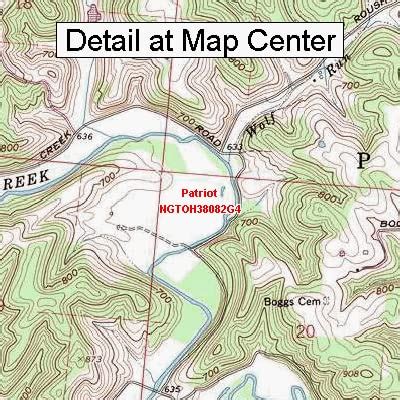 Amazon USGS Topographic Quadrangle Map Patriot Ohio Folded