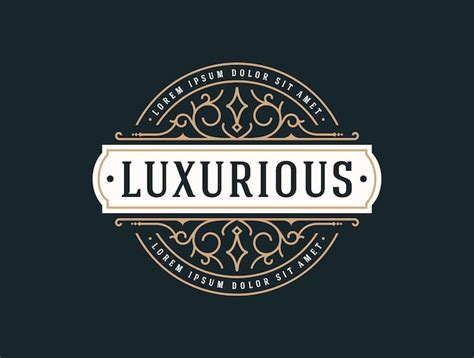 Elegante Luxus Logo Vorlage Premium Vektor